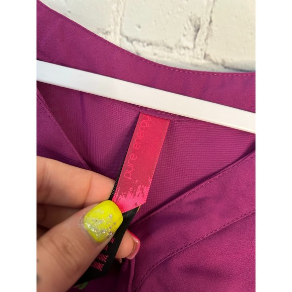 Women's Pure Energy Fuchsia Tunic Button 3/4 Sleeve Top. SZ 2. NWOT. - Picture 4 of 4